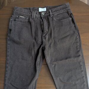 I LOVE UGLY BLACK CORDUROY PANTS